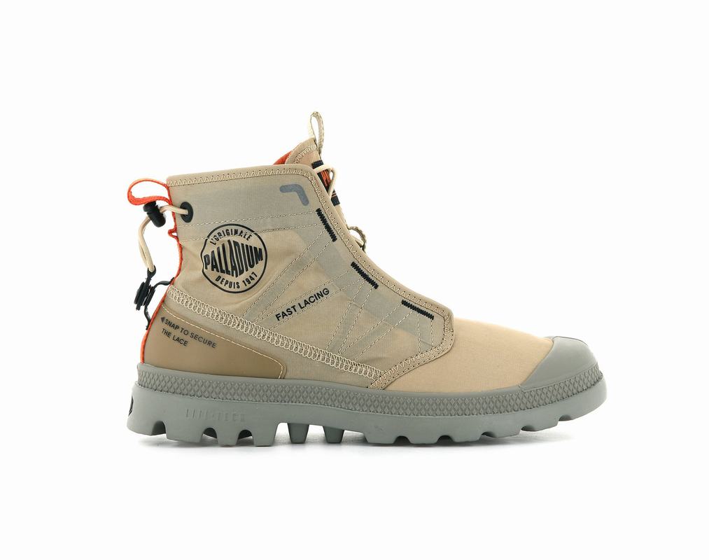 Palladium Pampa Travel Lite Damen Stiefel Khaki ||759823-CBN||